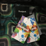 Desigual Hoodied Stamped Winter Padded Georgia Coat