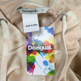 Desigual Blanche Embroidered Stripes Hoodie Sweaters