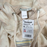 Desigual Blanche Embroidered Stripes Hoodie Sweaters