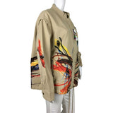 Desigual Daphnee Beige Multicolor Jacket