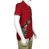 Desigual Parches Design Red Multicolor Polo