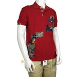 Desigual Parches Design Red Multicolor Polo