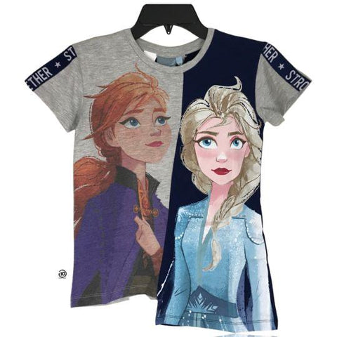 Desigual Short Sleeves Sisters Print Anna & Elsa T-Shirt