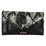 Desigual Snake Animal Print Pattern Animal Long Wallet