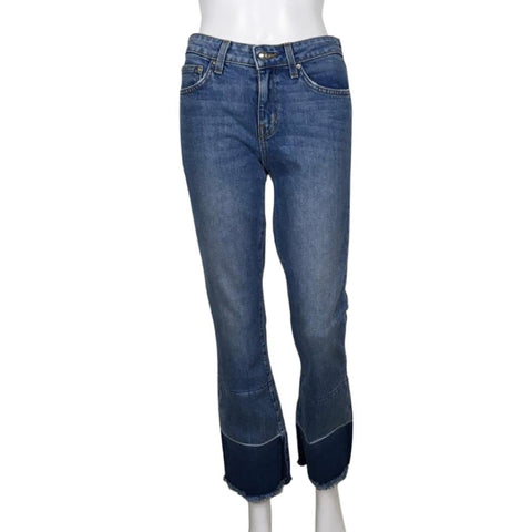 Derek Lam 10 Crosby Flip Flop Flare Jane Denim Pants