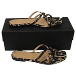 Veronica Beard Women Sandals Martha Satin Leopard Color Open Toe