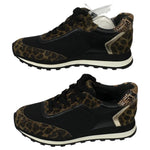 Veronica Beard  Hartley Mesh Sneaker Animal Print Camel Color