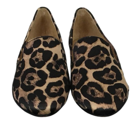 Veronica Beard Women Griffin Satin Leopart Print Color Slip-on Casual Size 5