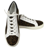 Veronica Beard Women BiBi Leopard Print Color Suede Nappa Sneaker Sz.8