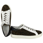 Veronica Beard Women BiBi Leopard Print Color Suede Nappa Sneaker Sz.8