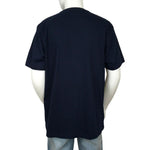 YJGLAM Men a Love Word Desing Short Sleeve Navy Blue Silver Color Sz L