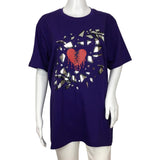 YJGLAM Women's a Heart Broken Desing T-Shirt Casual