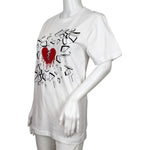 YJGLAM Women's a Heart Broken Desing T-Shirt Casual