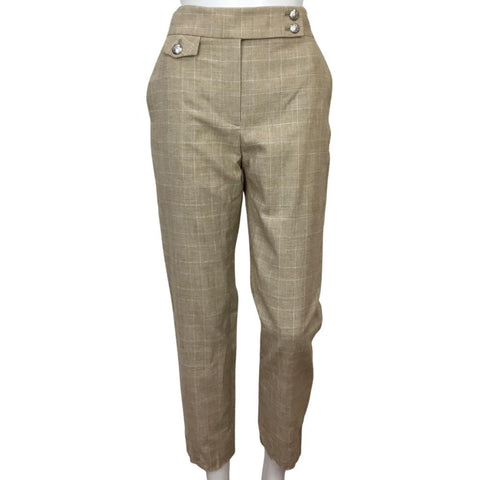 Veronica Beard Women Renzo Pants Khaki Color Casual Size 4