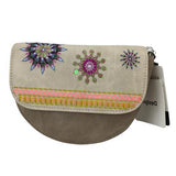 Desigual Women's Love Yourself Rino Ada Nyon Bag Beige Multicolor Sz Mini