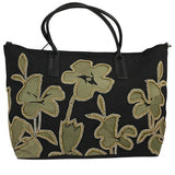 Desigual Women Tote Bag Embroidery Floral Details Sz L Multicolor