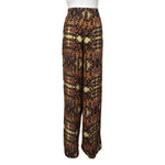 Desigual Woman Pants Flared Style Multicolor Size 40 Casual Elegant