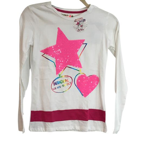 Desigual Girls Sweater Multicolor Casual Sequins Details