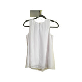 Un Deux Trois Girls Top Chiffon Sleeveles White Color Size 16 Years Casual