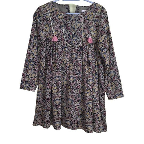 Luoise Misha Girls Dress Size 12 Years Multicolor Floral Casual Elegant