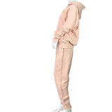 YJGLAM Women Set Long Sleeve Hoodie and Joggers Pink Color