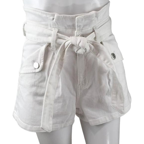 Veronica Beard Women White Color PaperBag Short Casual Size 23