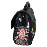 Desigual Black Multicolor Caravels Details Hand Bag