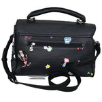 Desigual Black Multicolor Caravels Details Hand Bag