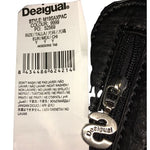 Desigual Black Multicolor Caravels Details Hand Bag