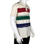 Desigual Colored Stripes Printed Logo Polo