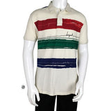 Desigual Colored Stripes Printed Logo Polo