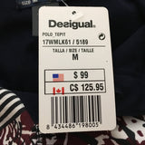 Desigual Tepit Stripes Black Multicolor Long Sleeve Polo