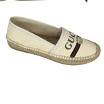 Gucci Women's Espadrilles Shoes Sylvie Web Stripes Print Logo Monogram