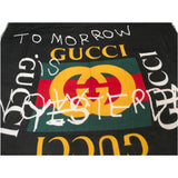 Gucci Women's Modal Silk Coco Capitan Logo Square Scarf Shawl