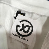 YJGLAM Women's Imagen Desing Jogger Pants Size S White Color