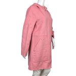 Desigual Women’s Wool Hooded Coat Lenzy Red Reversible Pink Sz 38, 42, 44