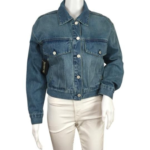 BLANKNYC Women’s Jacket Jeans Front Pockets Blue Color Sz S