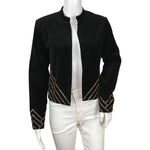 BLANKNYC Women’s Jacket Gold Stud Details Black Sz S