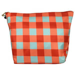 Diane von Furstenberg Women's Pouch Bag Squares Details Multicolor Sz M