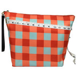 Diane von Furstenberg Women's Pouch Bag Squares Details Multicolor Sz M