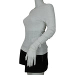 Versace Women’s Sweatshirts Knitted Maglia Donna White Color Sz 42