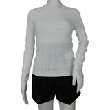 Versace Women’s Sweatshirts Knitted Maglia Donna White Color Sz 42