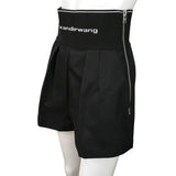 Alexanderwang Women's Safari Short In Cotton Tailoring Black Color Sz 4, 6