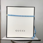 Gucci Women's Tote Bag GG Gold Buckle Size M White Color