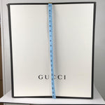 Gucci Women's Tote Bag GG Gold Buckle Size M White Color