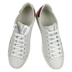 Gucci Women's Sneakers Ace Orgasmique White Hibiscus Red Sz 38.5