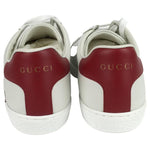 Gucci Women's Sneakers Ace Orgasmique White Hibiscus Red Sz 38.5