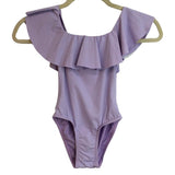 Ever After Girls Swimsuit Boat Neck Ruffle Details