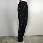 Derek Lam 10 Crosby Pants Odessa Slim Flare Splatter Floral